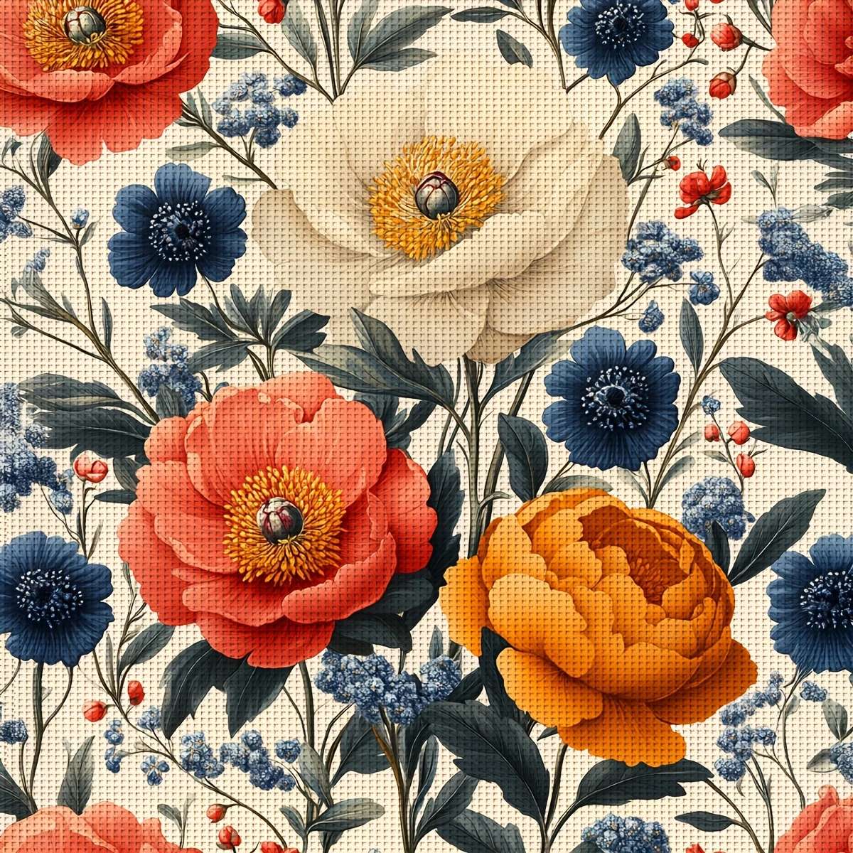 tema floral colorido puzzle online