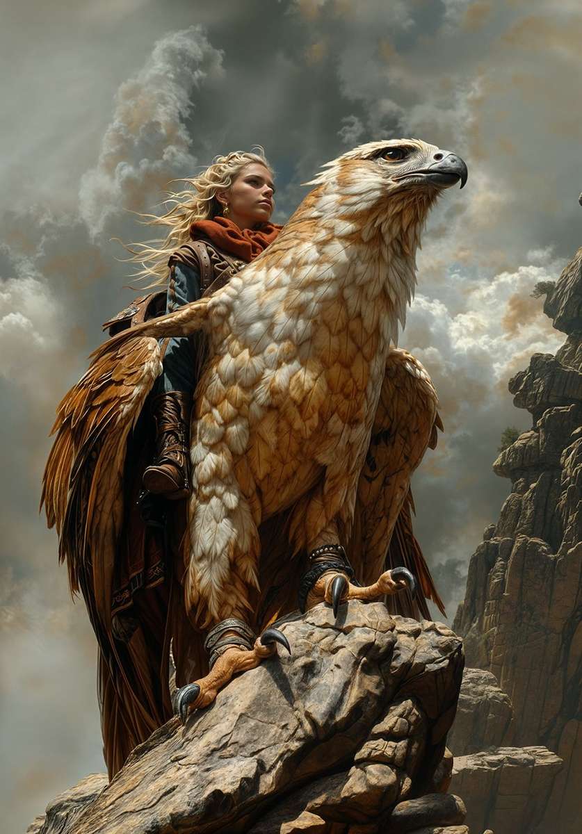 ボンデガール、フライングイーグル。 オンラインパズル