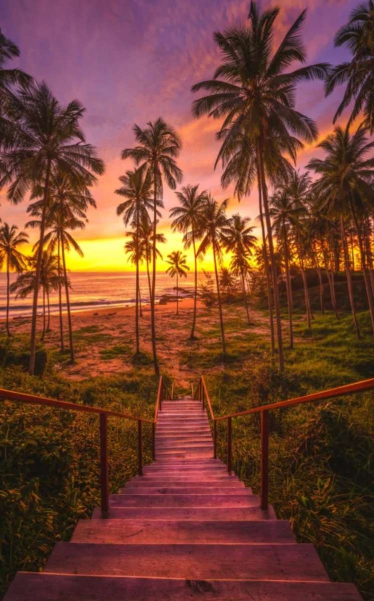 Varázslatos bejárat a strandhoz kirakós online