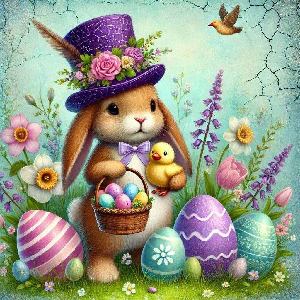 Easter bunny jigsaw puzzle online
