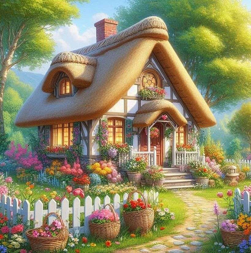 Dla spokoju, zawsze wolę domek puzzle online