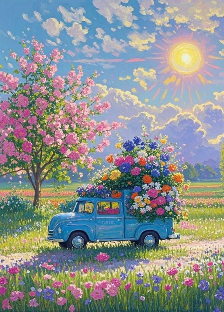 wiosna puzzle online