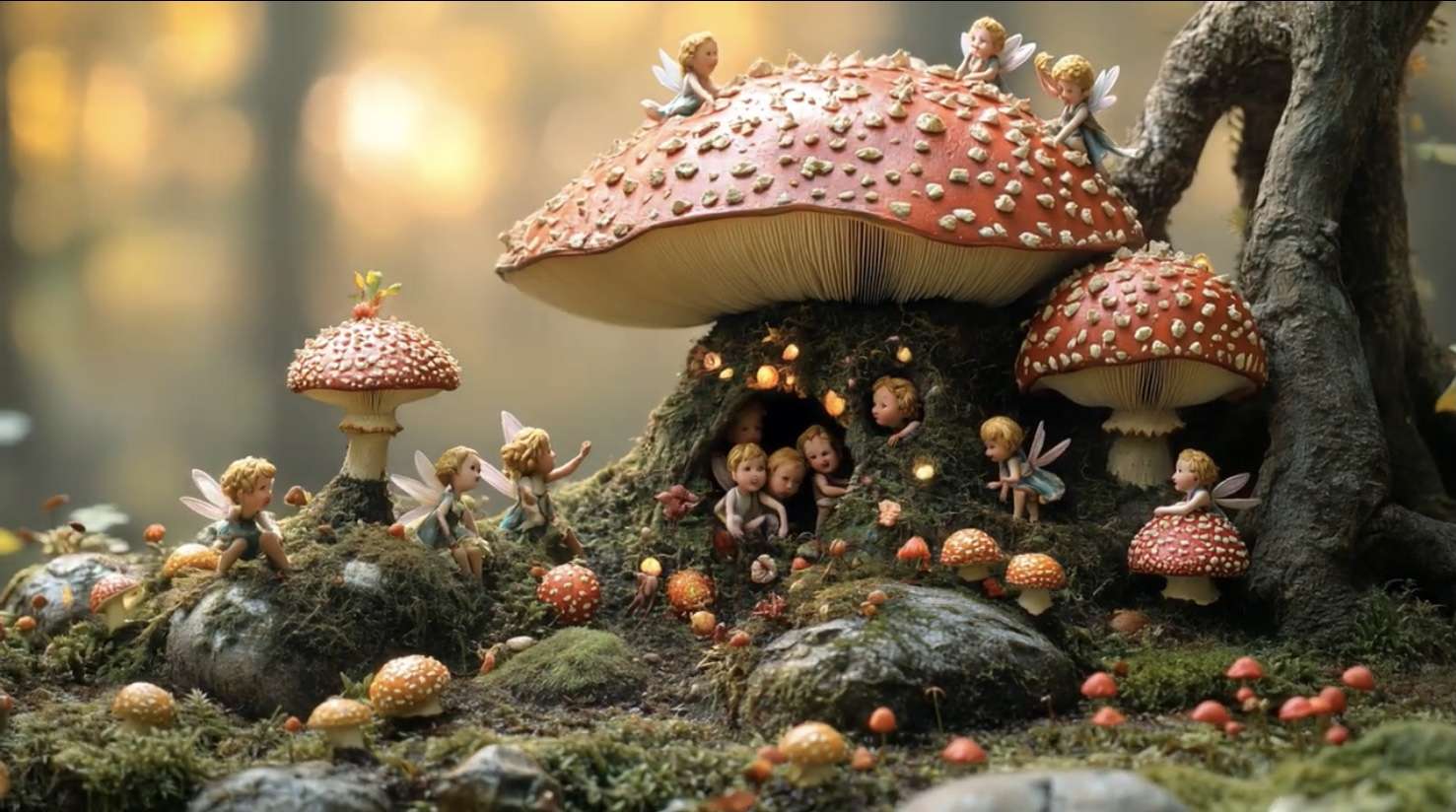 Graj między grzybami puzzle online