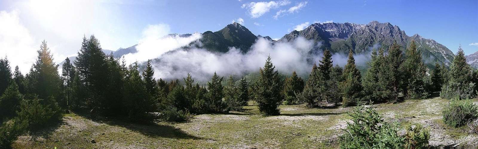Chińczycy, natura, Tybet. puzzle online