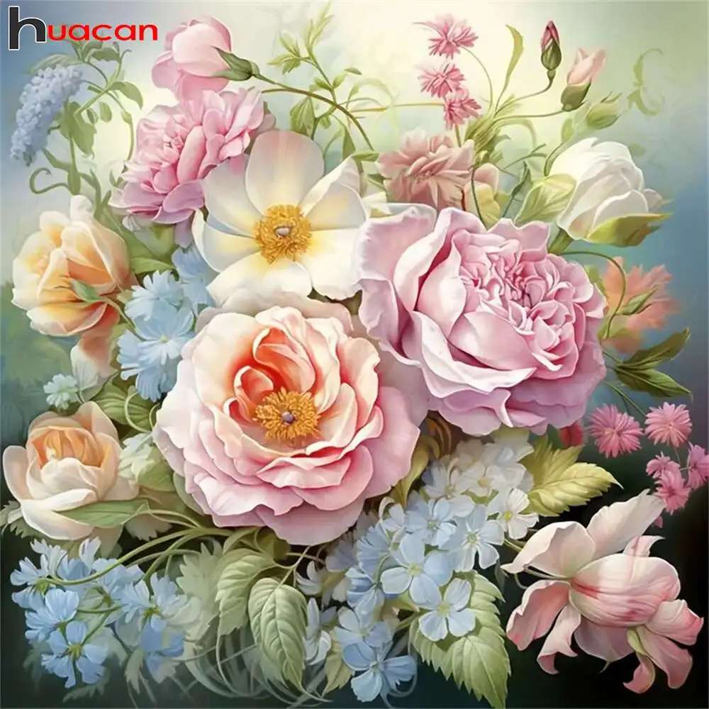 Um bouquet lindo e pastel quebra-cabeças online