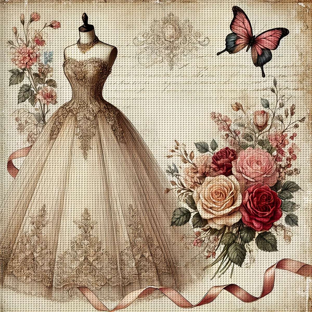 Robe de balle - image vintage puzzle en ligne