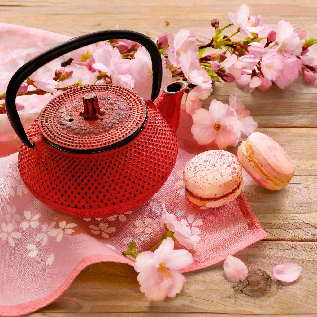 Spring tea jigsaw puzzle online