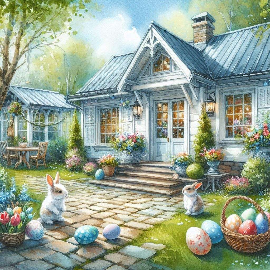 Szczęśliwy, chmielny Wielkanoc! puzzle online