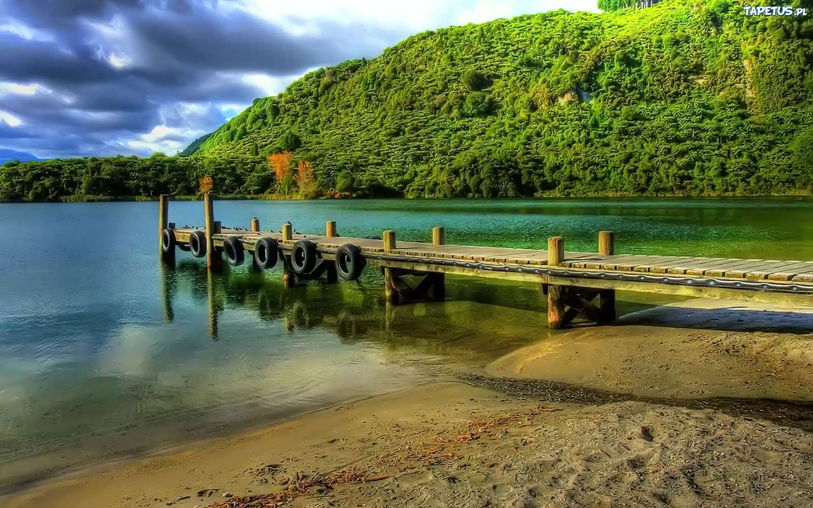 Tarawer -tó Új -Zéland kirakós online