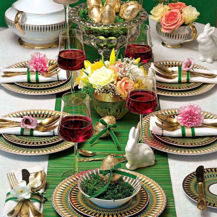 Décoration de la table de Pâques puzzle en ligne