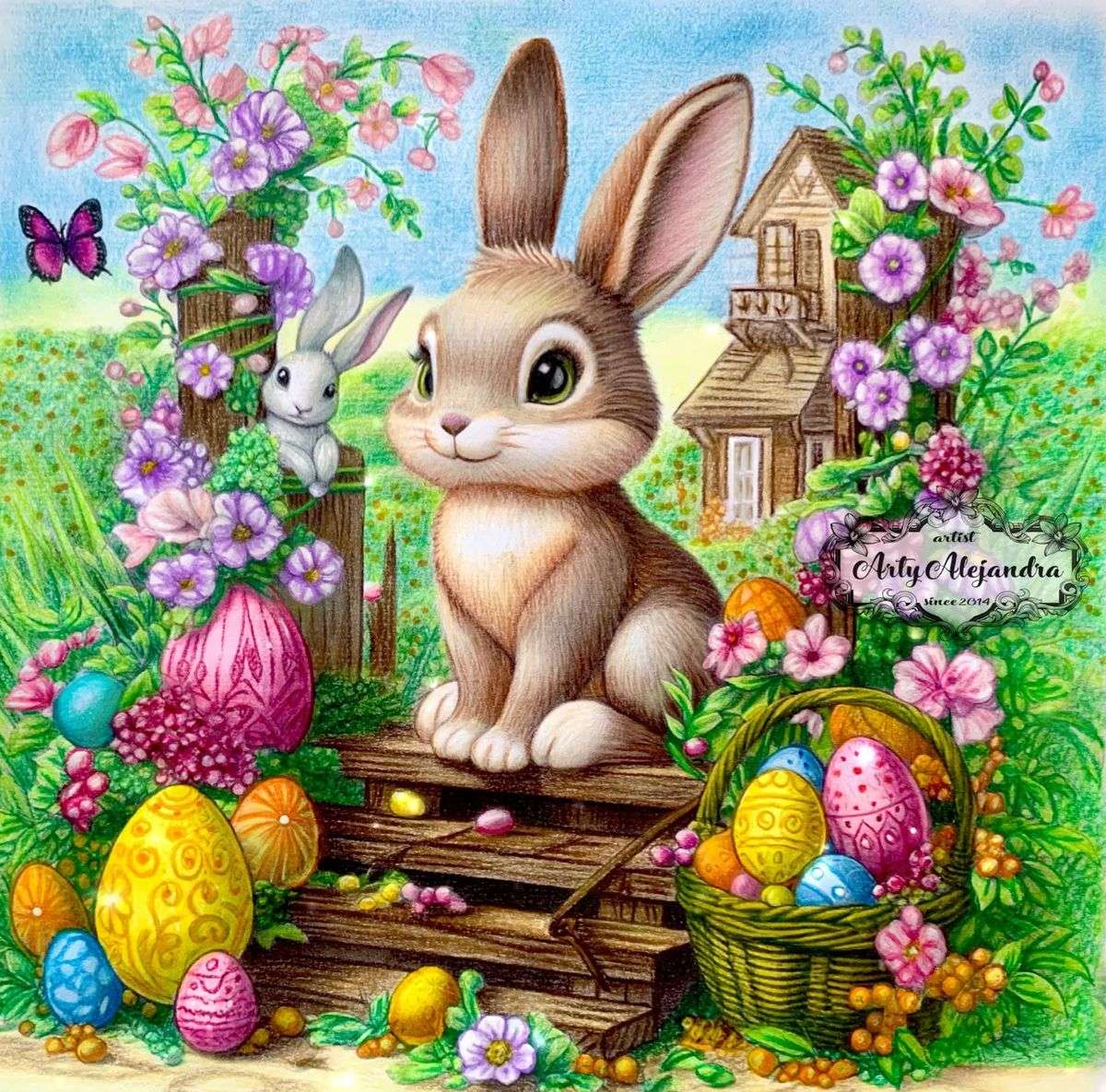 Easter bunny online puzzle