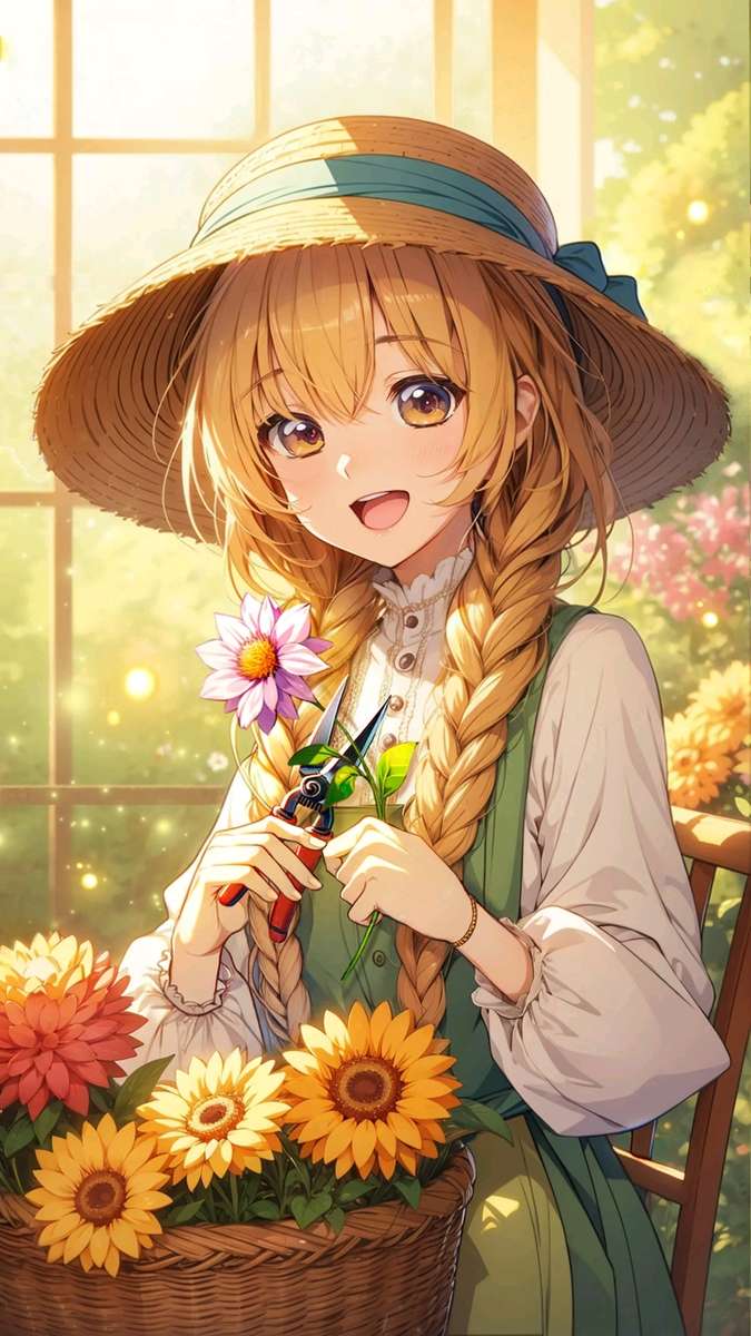 Grădinărit în lumea anime -ului jigsaw puzzle online