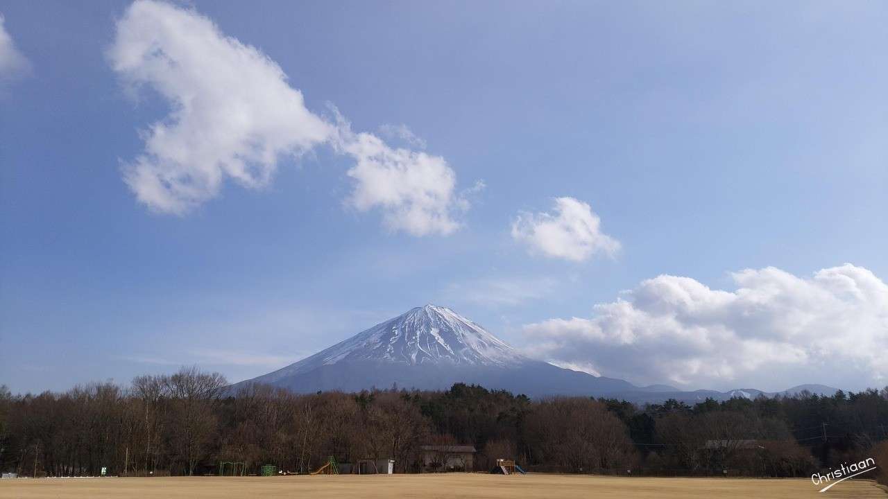 Mount Fuji, japán természet, tó. kirakós online