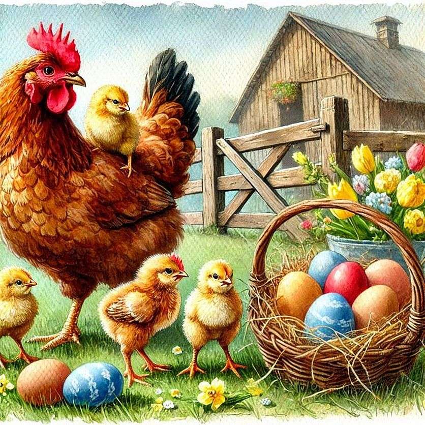Que la esperanza y la felicidad sean tuyos esta Pascua rompecabezas en línea