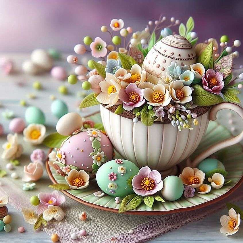 Piękny Puchar Wielkanocny puzzle online