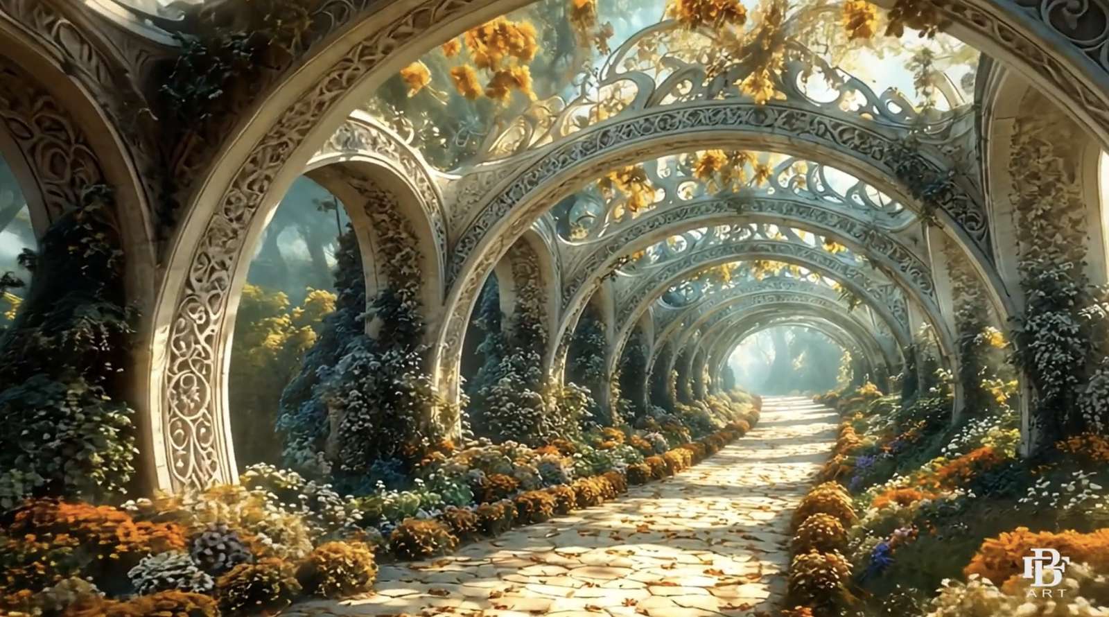 Une longue route ensoleillée puzzle en ligne