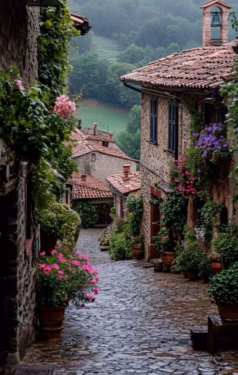 village italien puzzle en ligne