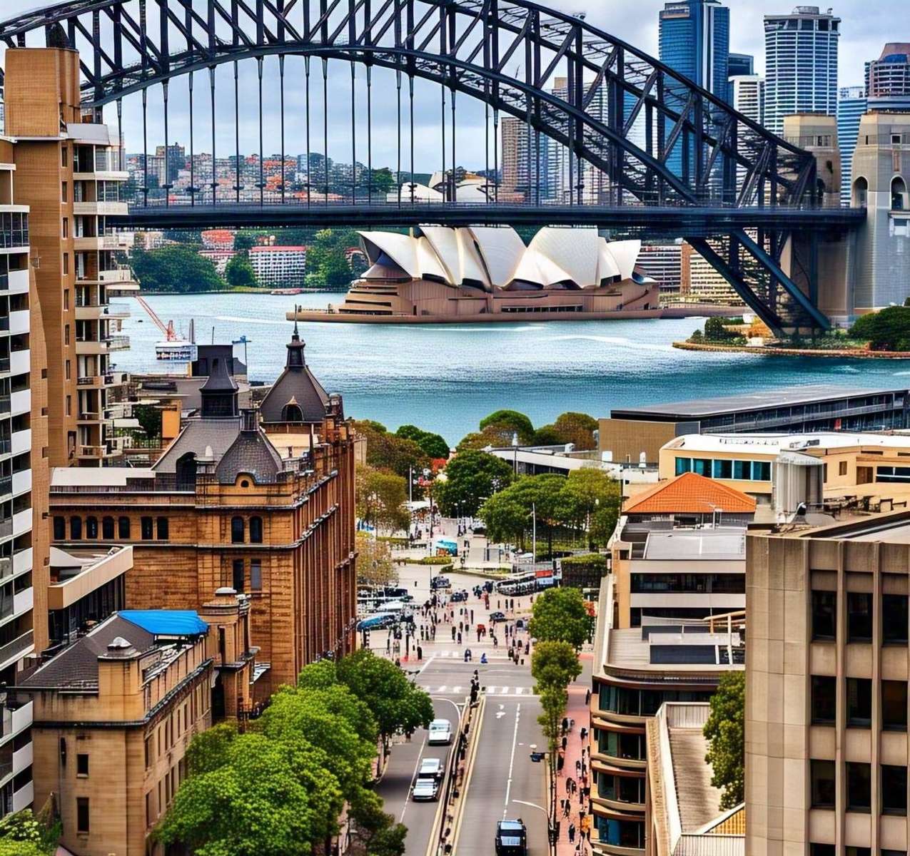 Atrakcyjne Australijskie Sydney puzzle online