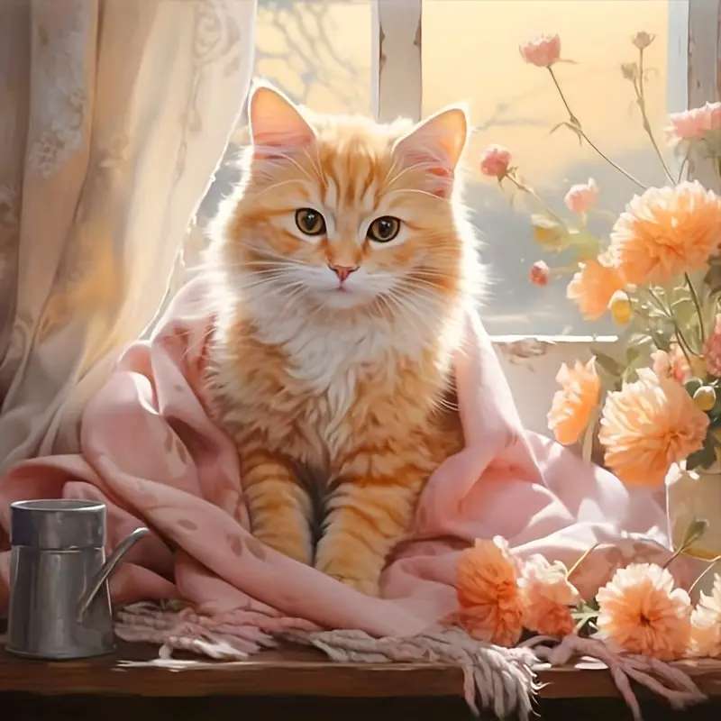 Rudy, eine flauschige Katze Puzzlespiel online