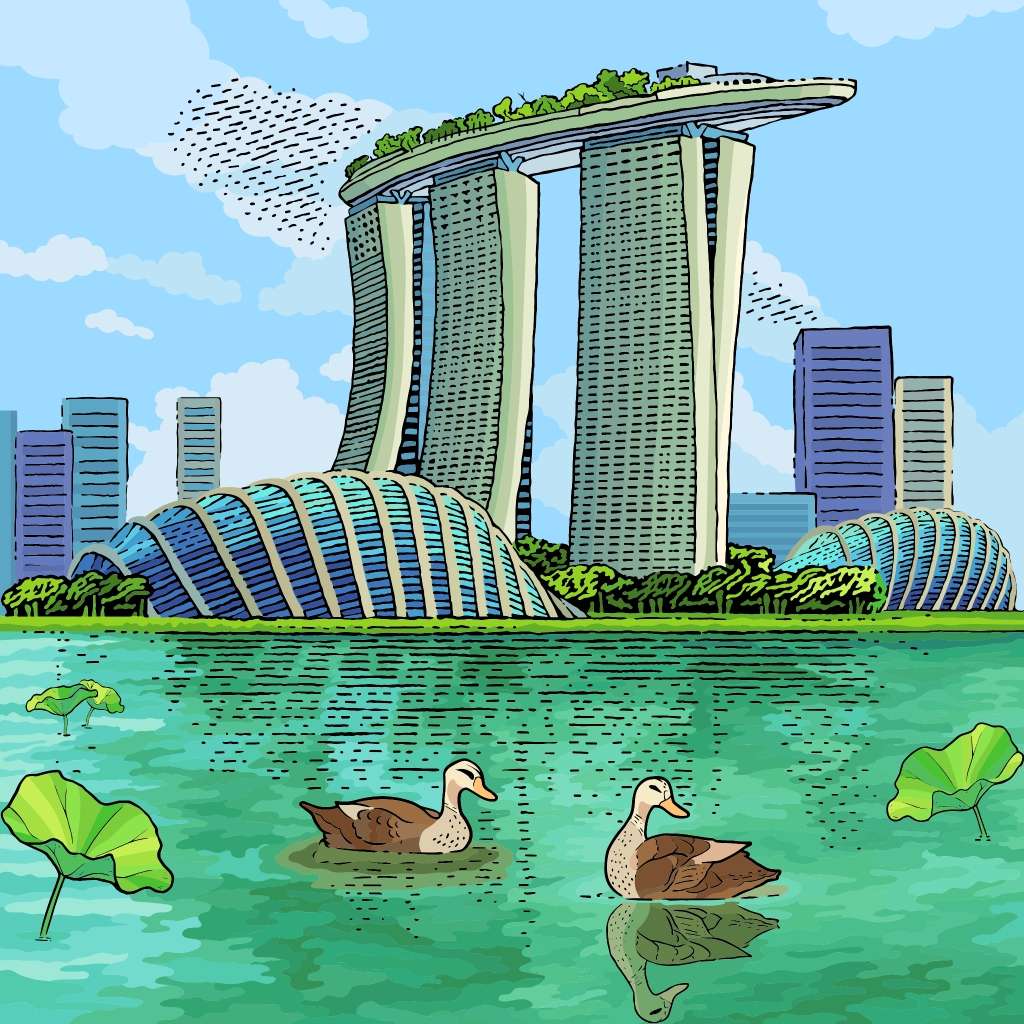 Staden Singapore Pussel online
