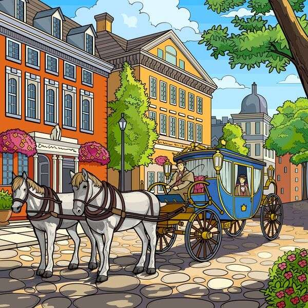 Przejażdżka bryczką puzzle online