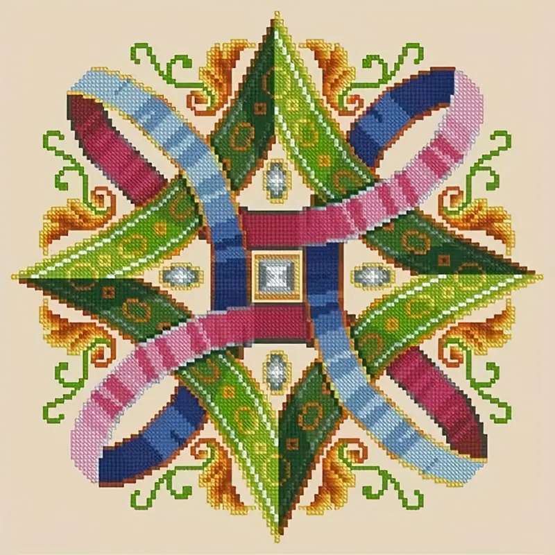 Élément décoratif avec rubans puzzle en ligne