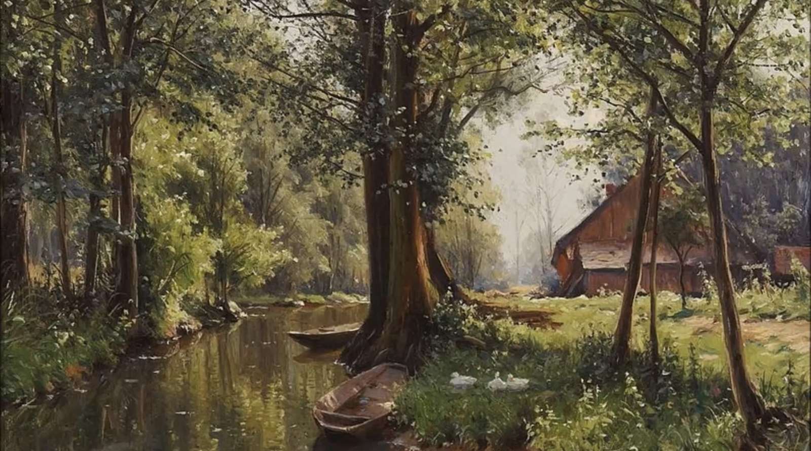 Ciche miejsce w pięknym krajobrazie puzzle online