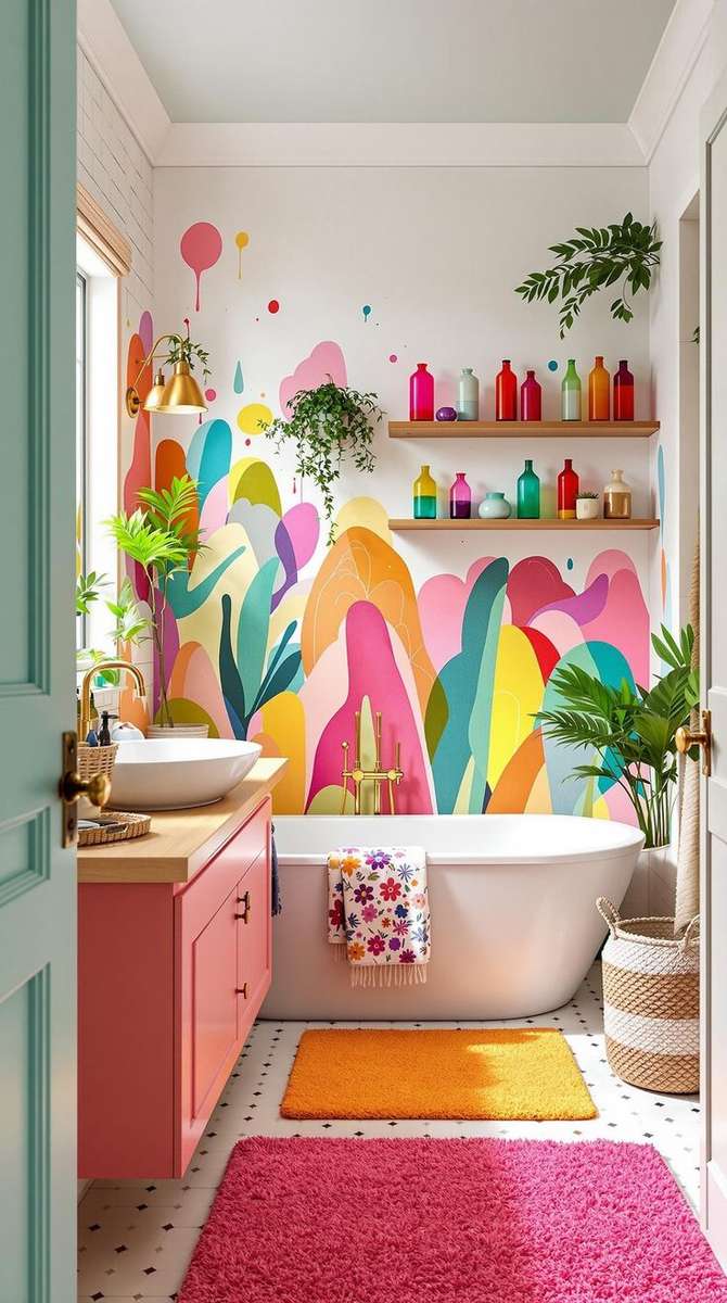 colorful bathroom puzzle online