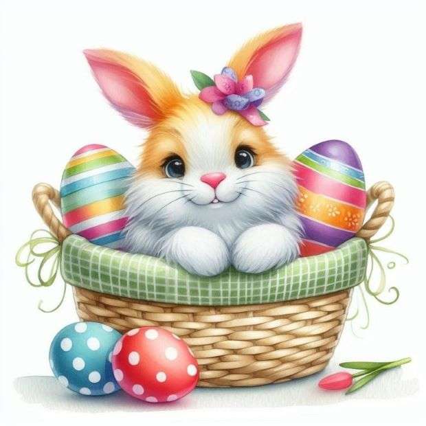Conejito de pascua rompecabezas en línea