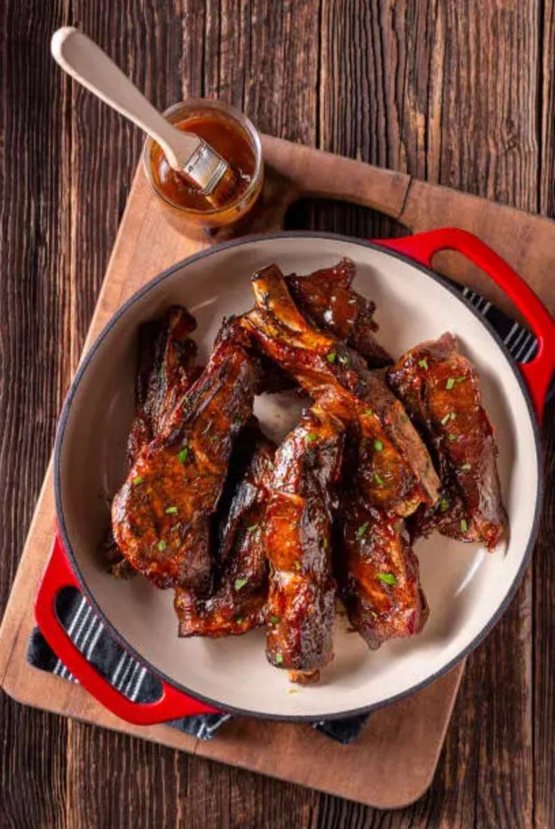 Costillas en salsa de barbacoa rompecabezas en línea