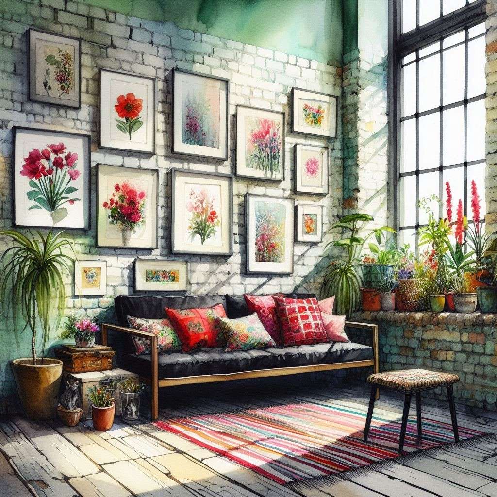 Zimmer in einem Wohnungshaus Online-Puzzle