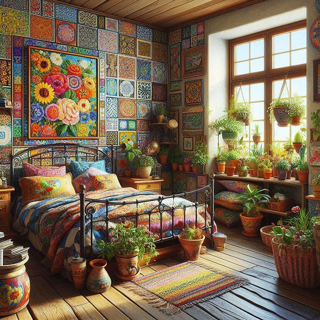 rustykalne wnętrze puzzle online