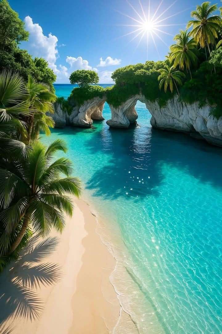 Rajska plaża puzzle online