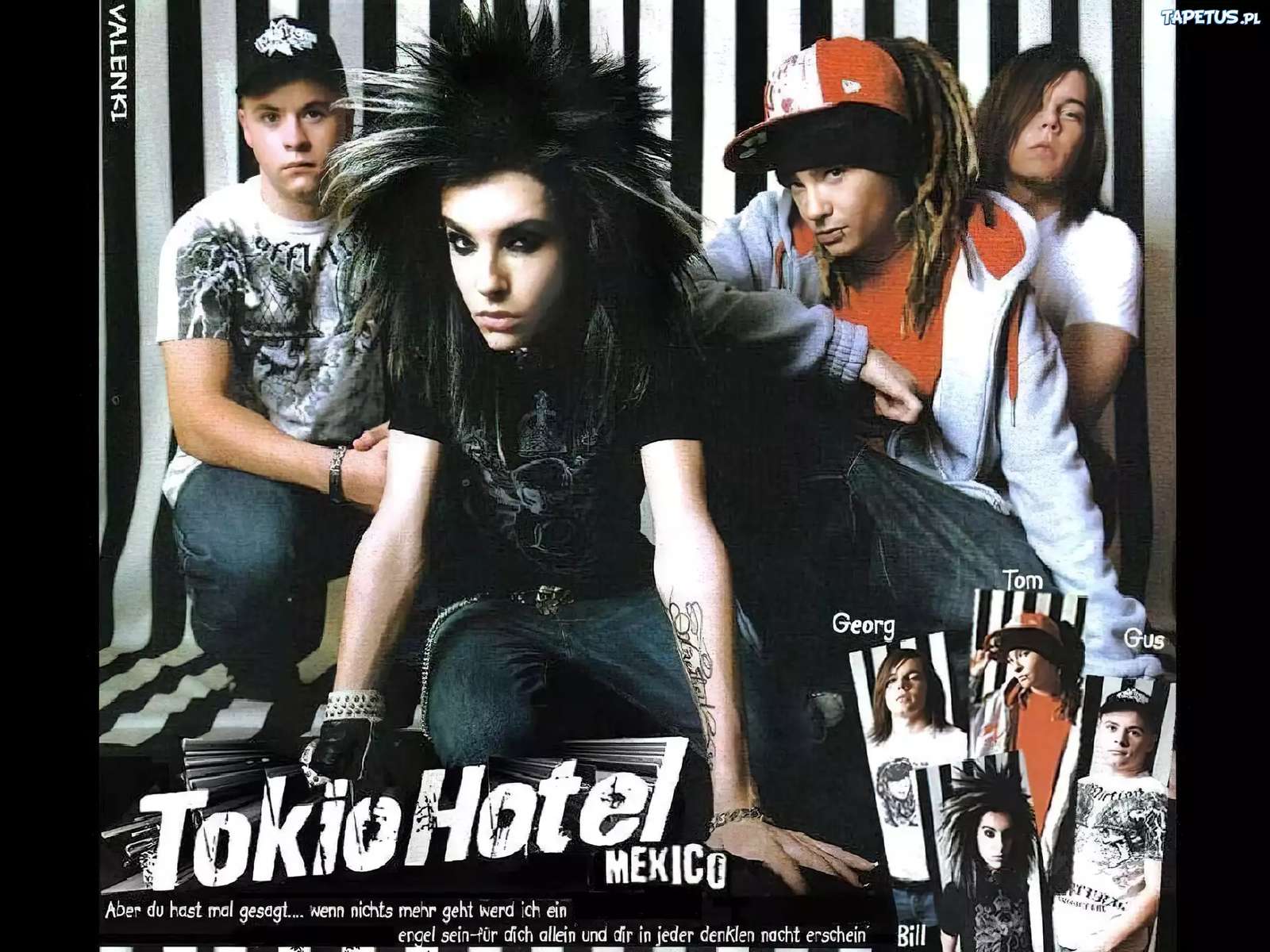 Bill i Tom Kaulitz Tokio Hotel puzzle online