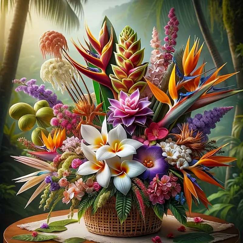 oryginalna kompozycja kwiatowa puzzle online