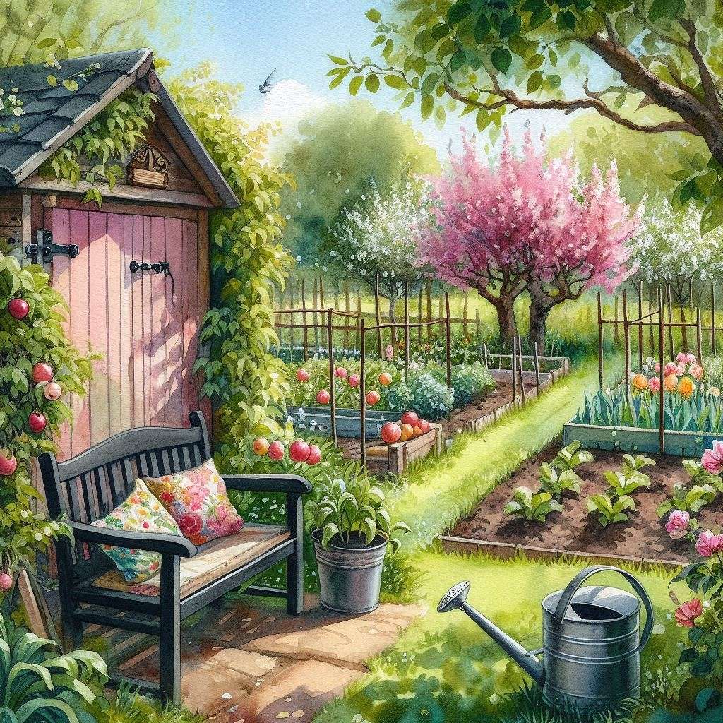 A fákon lévő rügyek virágzottak kirakós online