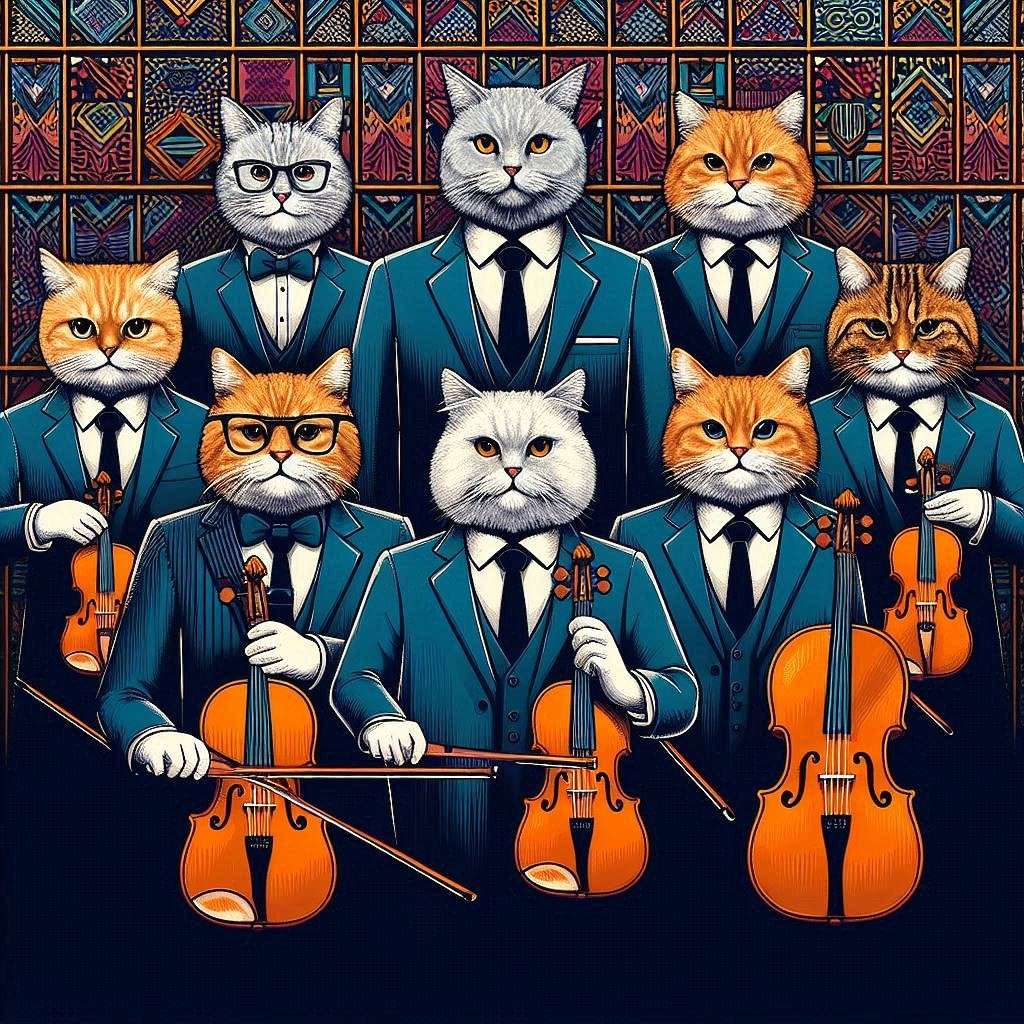 amazing cat orchestra online puzzle