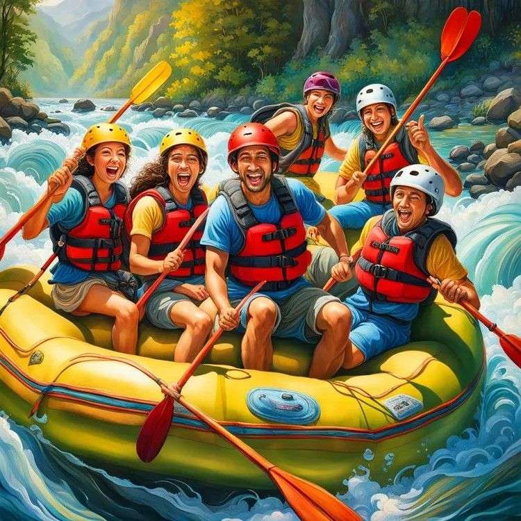 Rafting Adventure puzzle online