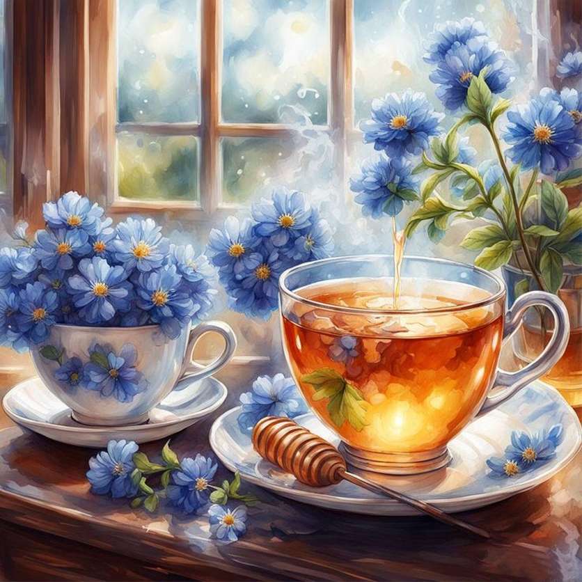 Great shades of blue, you find them in nature online puzzle