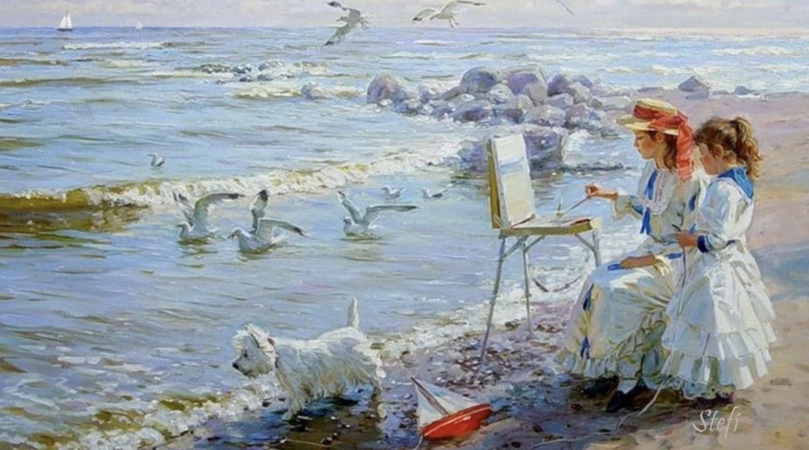 A day at the beach online puzzle