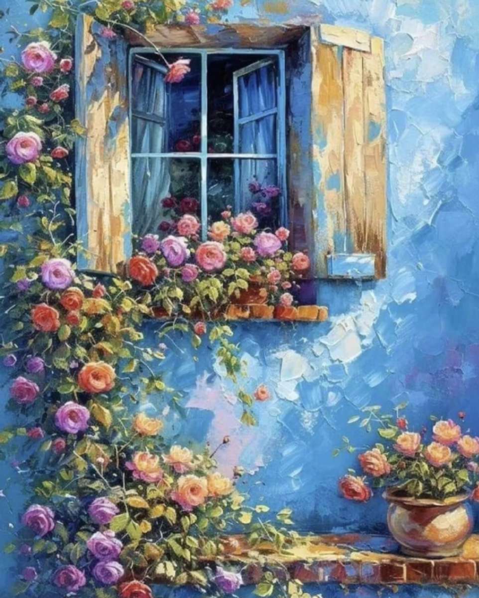Roses anciennes. puzzle en ligne