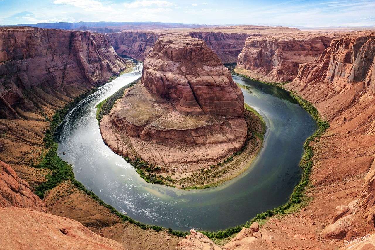 Desert, horseshoe bend, grand canyon. online puzzle