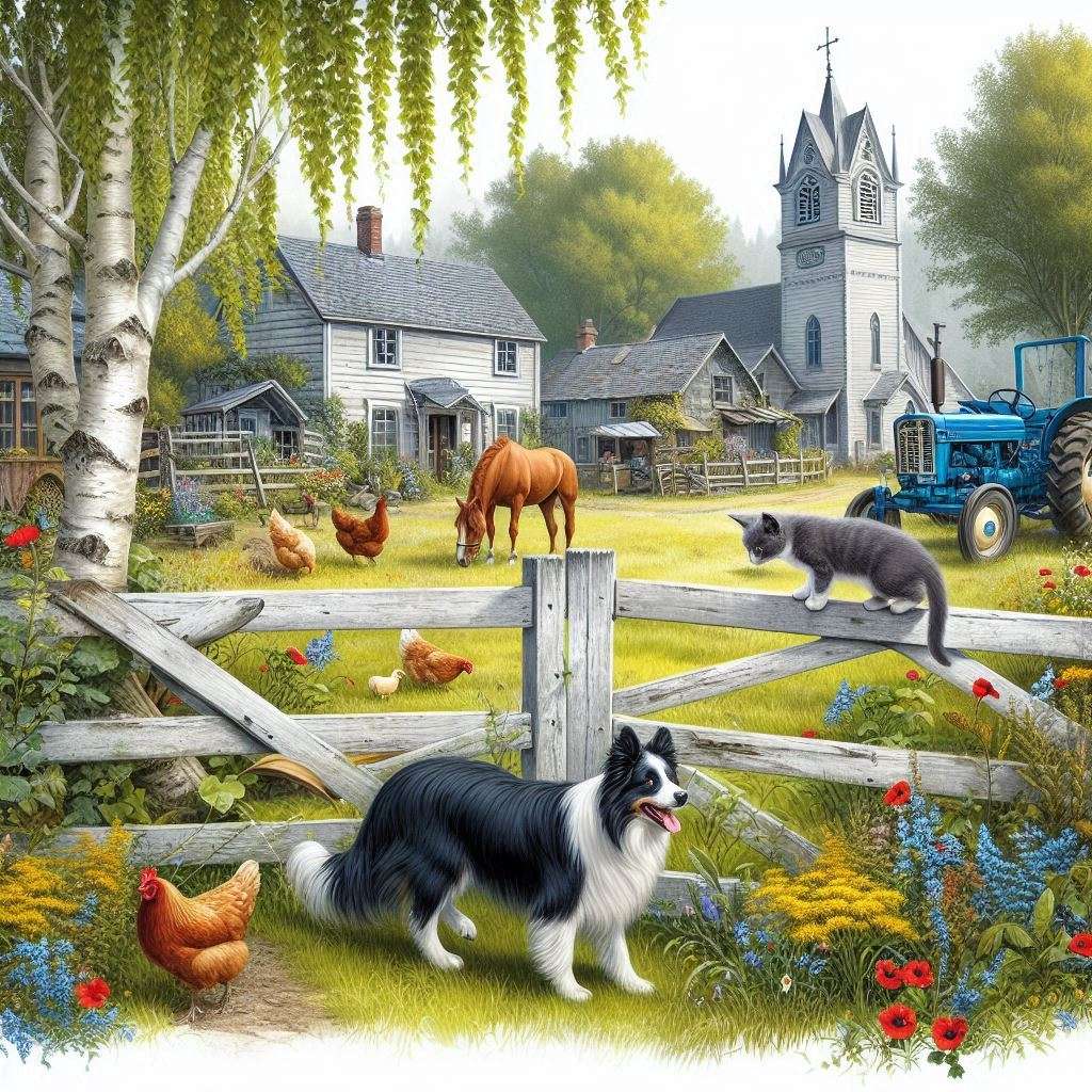 Ładna mała wiejska wioska puzzle online