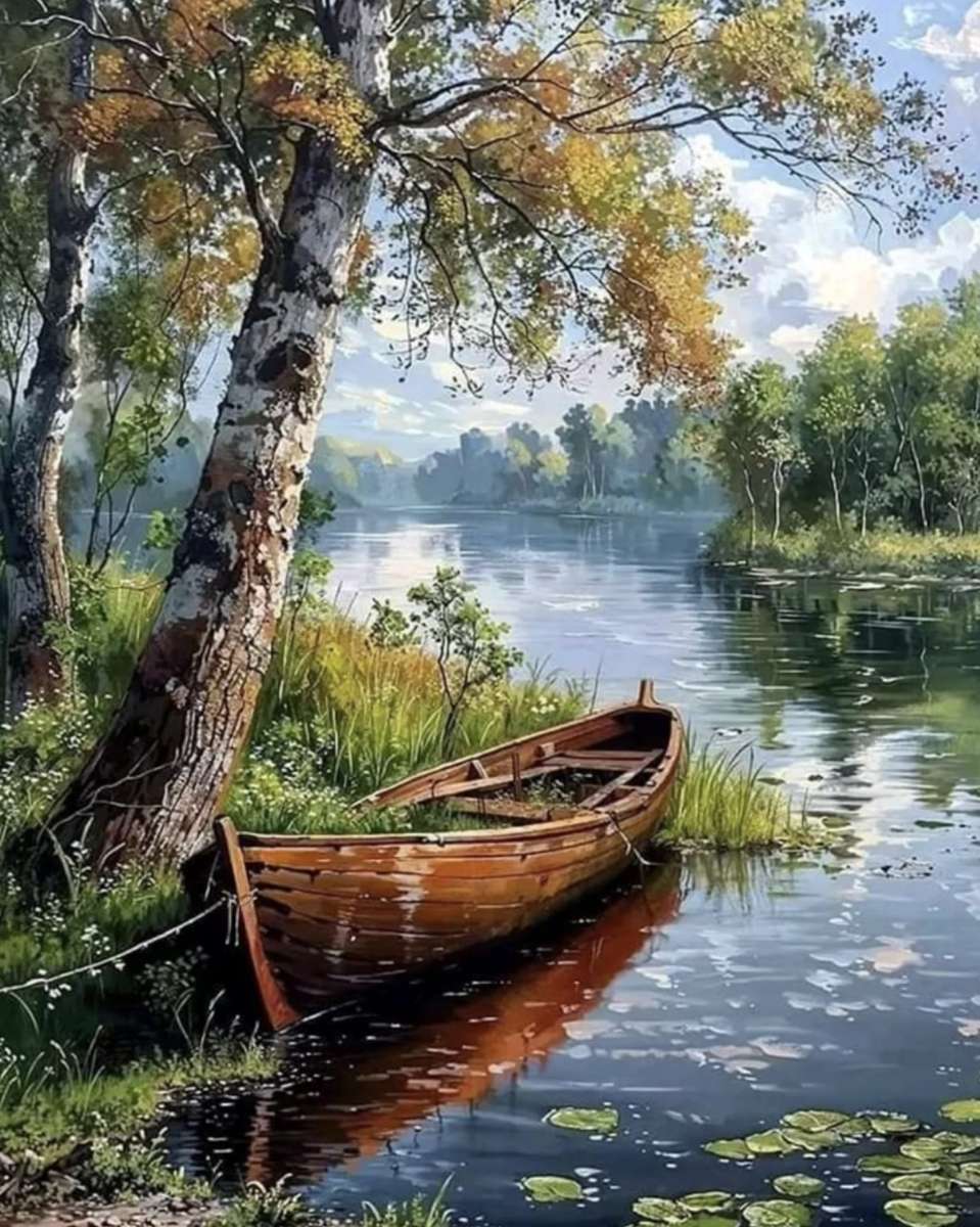 Een achtergebleven bootje online puzzel