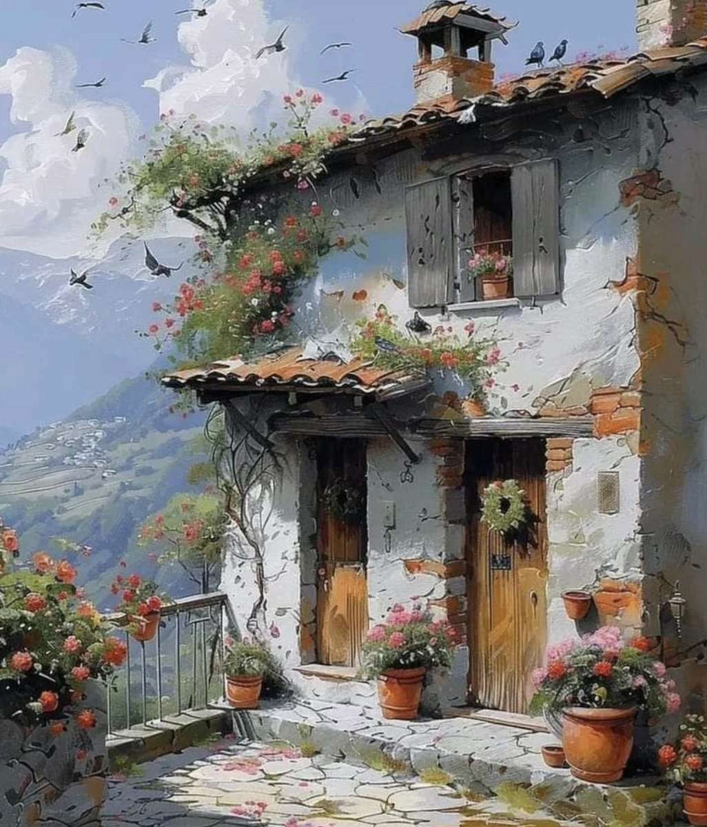 Cottage has a beautiful view jigsaw puzzle online