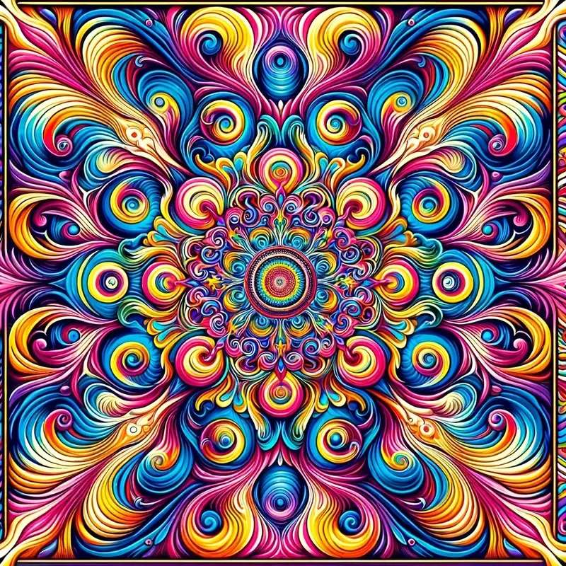 blue mandala online puzzle