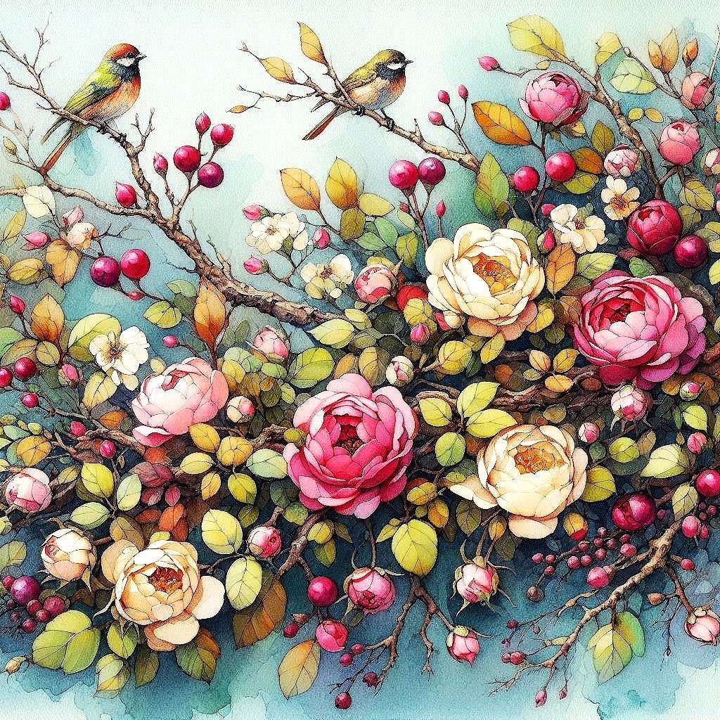 różane nasycenie puzzle online