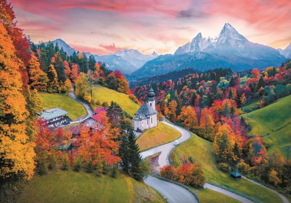 Krajobraz gór Alpejskich puzzle online