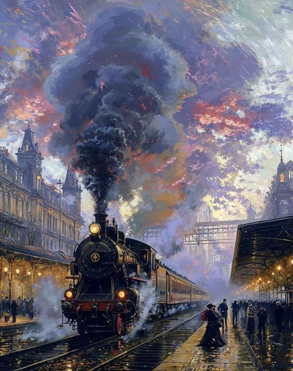 Il treno arriva puzzle online