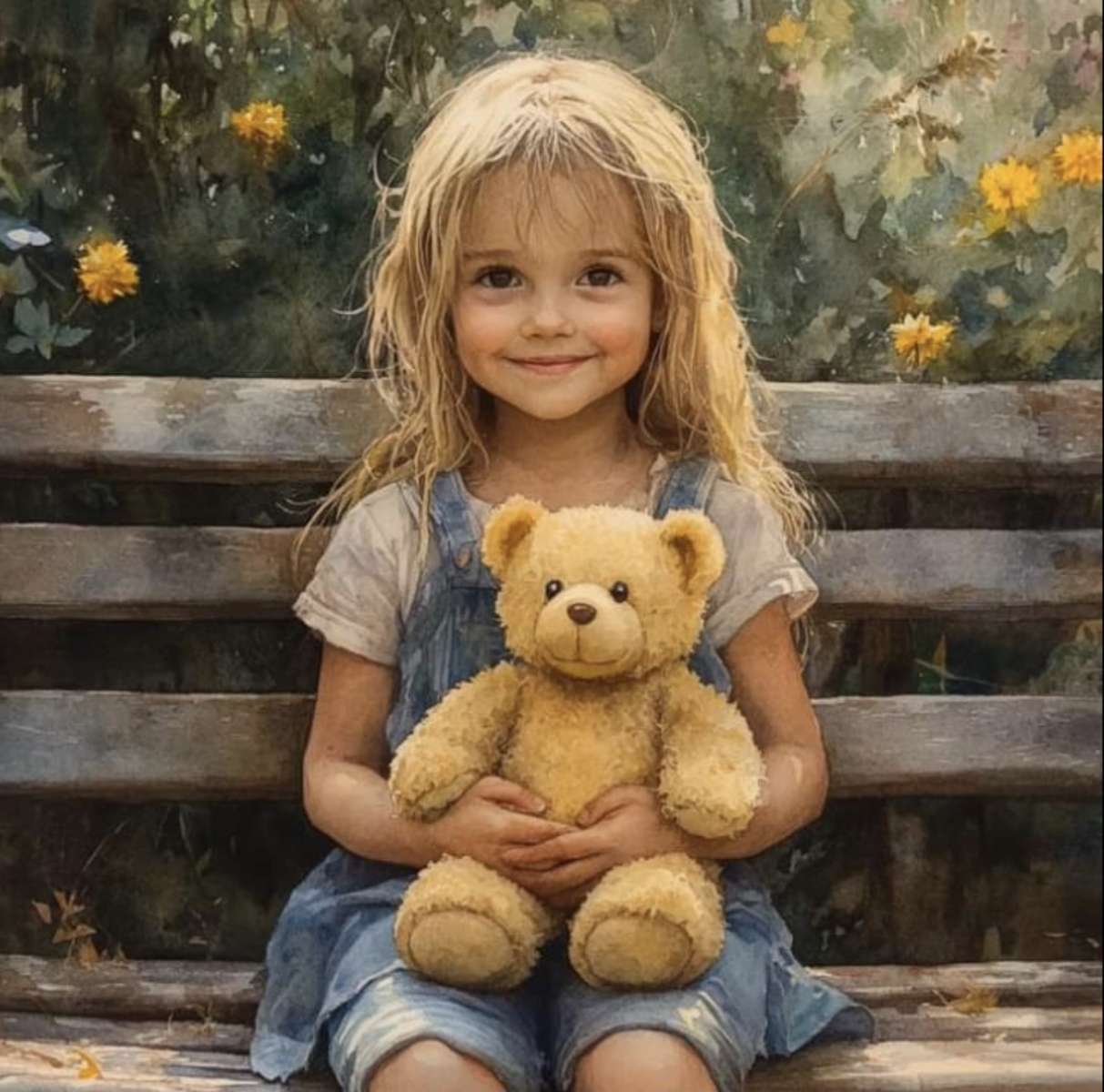 Teddy Bear Girl puzzle online